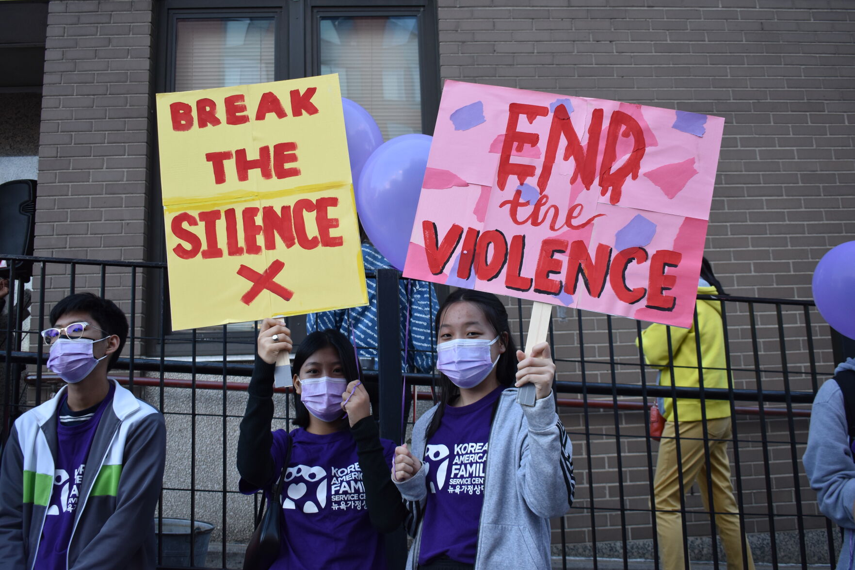 ‘Break the silence. End the violence.’